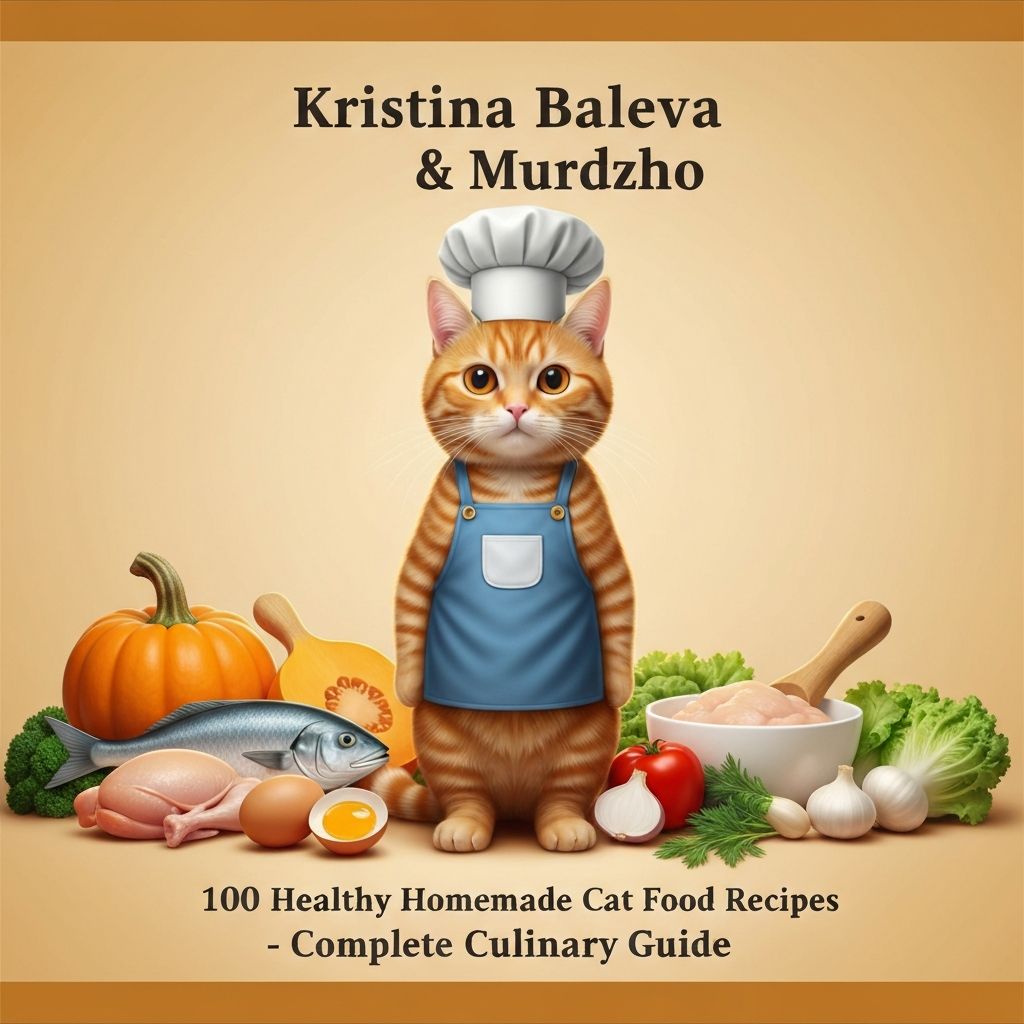 100 Healthy Homemade Cat Food Recipes - E-book Cover
