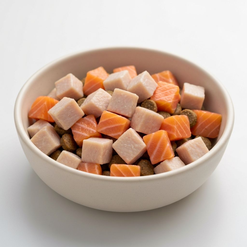 High-quality cat food with animal protein