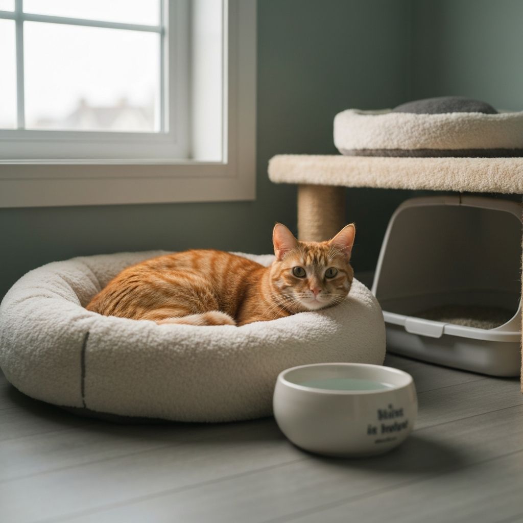 Cat safe zone room setup